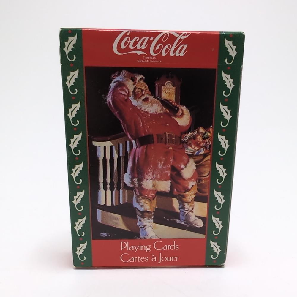 Vintage 1992 Coca Cola Christmas Santa Claus Playing Cards SEALED